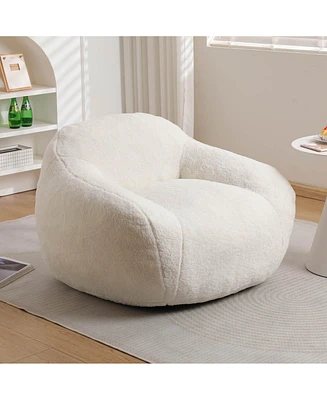 The Pop Home Giant Bean Bag Chair for Adults, Comfy Beanbag Couch with Armrests Living Room & Bedroom-The