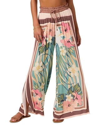 O'Neill Women's Tropics Drawstring Wide-Leg Pants