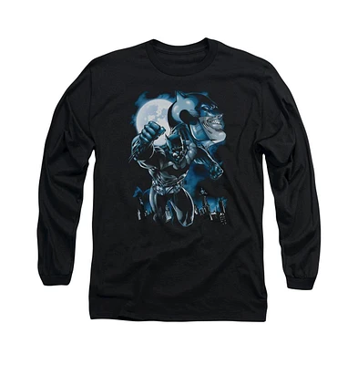 Batman Men's Moonlight Bat Long Sleeve Adult Tee / T-Shirt