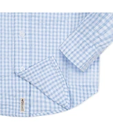 Hope & Henry Baby Boys Organic Long Sleeve Seersucker Button Down Shirt