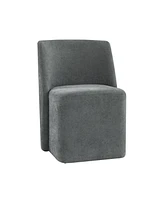 Hulala Home Scott Modern Dining Chair with Lightweight Construction and Universal Wheels