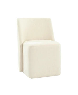 Hulala Home Scott Modern Dining Chair with Lightweight Construction and Universal Wheels