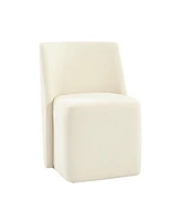 Hulala Home Scott Modern Dining Chair with Lightweight Construction and Universal Wheels