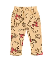 Winnie the Pooh Toddler Boys Disney Mickey Mouse Lion King Waffle Knit Drop Shoulder Sweatshirt and Jogger Pants Set