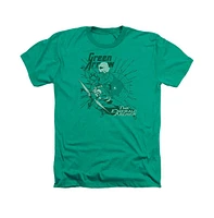 Dc Green Arrow Men's Dc Comics Green Arrow The Emerald Archer Adult Heather Tee / T-Shirt