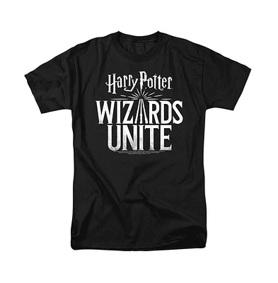 Harry Potter Wizards Unite Mens Logo Short Sleeve Adult Tee / T-Shirt