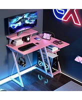 Gouun L Shaped Gaming Desk with Outlets and Usb Ports