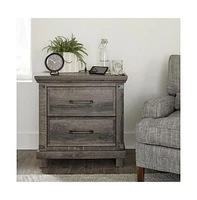 Liberty Furniture Night Stand w/ Charging Station Urban Brown