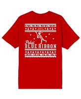 Pabst Blue Ribbon Men's Cool Logo Red Short Sleeve Tee