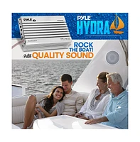 Pyle 2-Ch. Elite Series Marine Amplifier, Bridgeable 400W Waterproof Amp