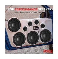 Pyle Titanium Dome Tweeter, 1.0'' Voice Coil, 80W Max, 4-Ohm, Aluminum Housing
