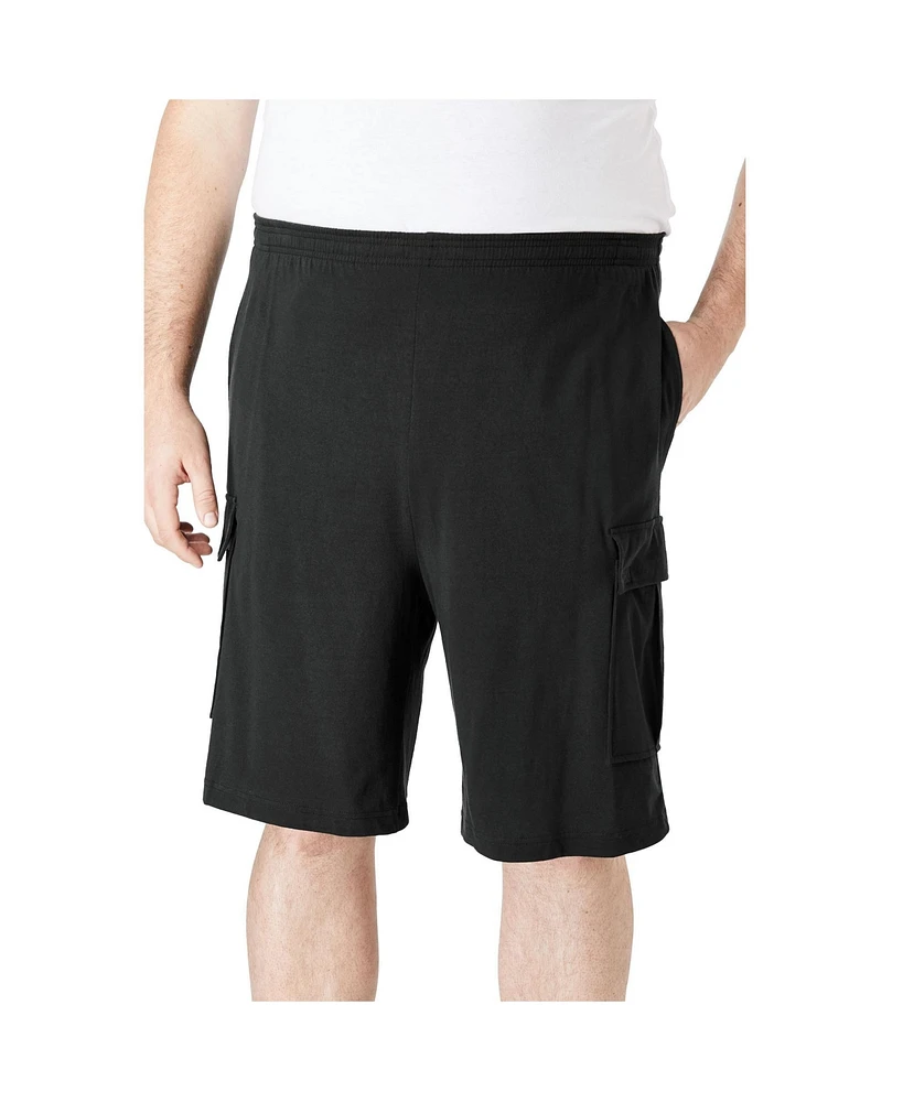 KingSize Big & Tall Lightweight Jersey Cargo Shorts