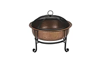 Fire Pit with Stand – Outdoor Portable Fire Pit for Patio, Garden, and Backyard Heating