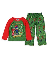 Pj Masks Toddler Boys Gekko Catboy Owlette My Favorite Christmas Heroes Pajama Set