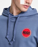 Hugo Boss Men's Dicrincio Relaxed Fit Long Sleeve Logo Graphic Hoodie