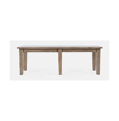 Jofran Prescott Park Modern Contemporary 52'' Solid Wood Dining Bench