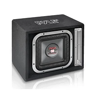 Pyle Single Subwoofer Box System, 10'' Vented Enclosure, 800W Max, Santoprene Surround