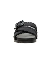 Linea Paolo Rylee | Frayed Fabric Footbed Sandals