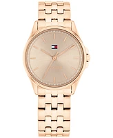 Tommy Hilfiger Women's Quartz Rose Gold Tone Stainless Steel Bracelet Watch, 30mm