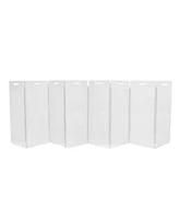 Hiddin Clear Freestanding Pet Gate Zig Zag
