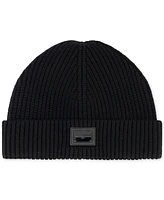 Karl Lagerfeld Men's Fisherman Emblem Logo Beanie