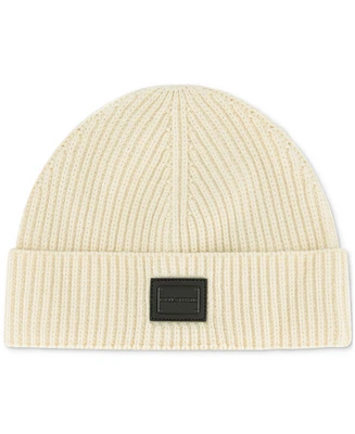 Karl Lagerfeld Men's Fisherman Emblem Logo Beanie