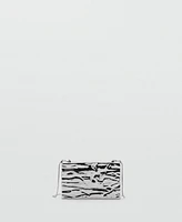 Mango Women's Textured Clutch Bag