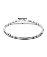 Pandora Sterling Silver Stranger Things Clasp Snake Chain Bracelet