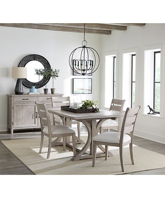 Sadie -Pc. Rectangular Dining Set (Table & Ladder Back Chairs