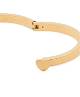 Kate Spade New York Gold-Tone Polished Heart Bangle Bracelet