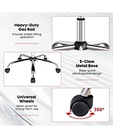 Gouun Massage Adjustable Executive Chair with Armrests and Retractable Footrest