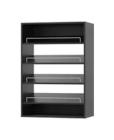 Modular Storage Angled Shelves, Wood Closet Organizer Adjustable, Stacking