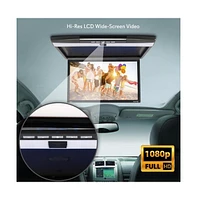 Pyle 17.3'' Car Overhead Monitor with Hdmi, Usb, Micro Sd, 1080p Support