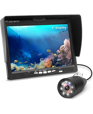 Pyle 7'' Lcd Monitor Underwater Fishing Camera, 1000TVL, Infrared, Dvr Recording