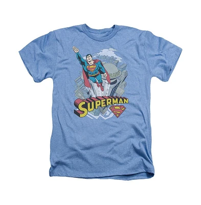 Superman Men's Skyward Adult Heather Tee / T-Shirt