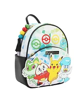 Pokemon Sprigatito Fuecoco Pikachu & Quaxly 11.5 Tie-Dye Mini Backpack