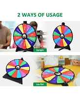 WinSpin 20" Prize Wheel 14 Slots Dry Erase Spinning Wheel for Pub Party Eagle