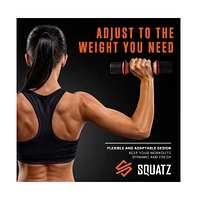 Squatz Adjustable Weight Dumbbells with Non-Slip Grip for Versatile Workouts