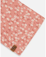 Deux par Girl Printed Neck Tube Small White Flowers On Pale Pink - Toddler|Child