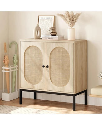 gaomon Rattan Buffet Cabinet