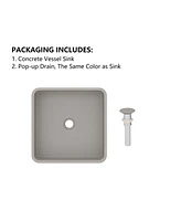 Casainc Square Vessel Bathroom Sink