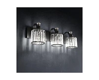 gaomon Modern Crystal Bathroom Vanity Lights Black Bathroom Light Fixtures Crystal Vanity Shower Lights Over Mirror