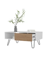 Fm Furniture Gramling Coffee Table with a Drawer and Hairpin Legs