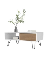 Fm Furniture Gramling Coffee Table with a Drawer and Hairpin Legs