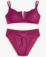Bar Iii Women's Pucker Up V-Wire Bralette Bikini Top, Exclusively at Macy's