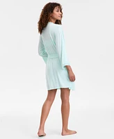 I.n.c. International Concepts Women's Lace-Trim Knit Wrap Robe, Exclusively at Macy's