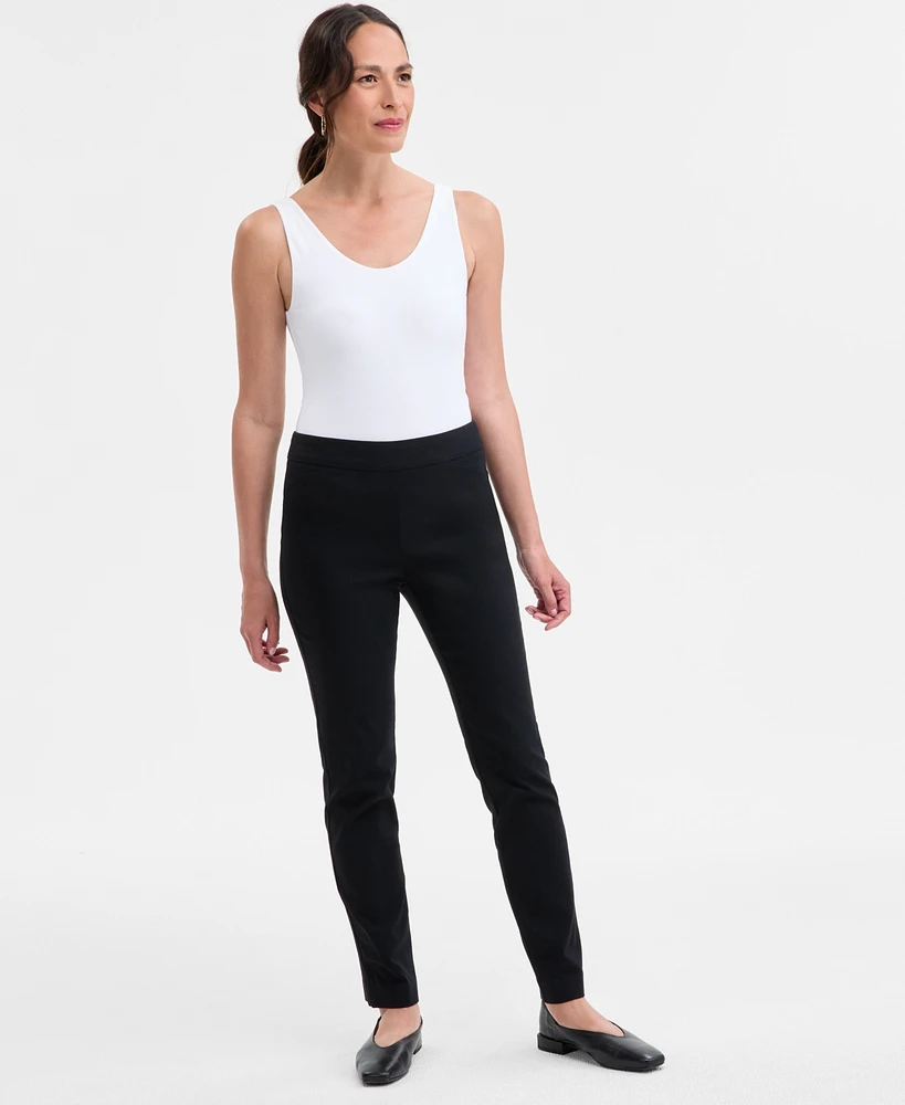 Jm Collection Women's Cambridge Woven Pull-On Pants, Created for Macy's