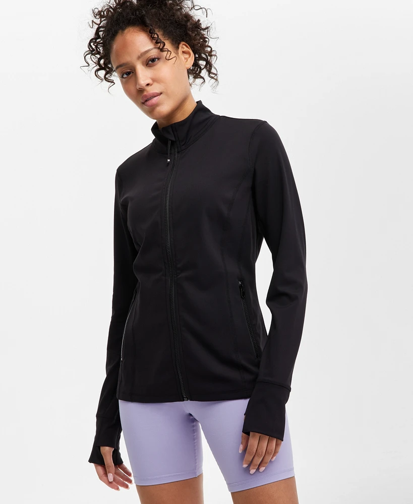 Id Ideology Women's Soft Full-Zip Jacket, Exclusively at Macy's