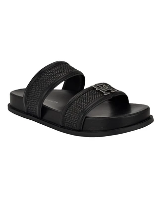 Tommy Hilfiger Women's Jiana Logo Footbed Slip-On Sandals