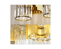 gaomon Modern Crystal Bathroom Vanity Lights Gold Bathroom Light Fixtures Crystal Vanity Shower Lights Over Mirror